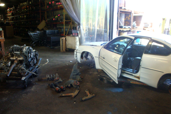 Auto dismantling in-progress